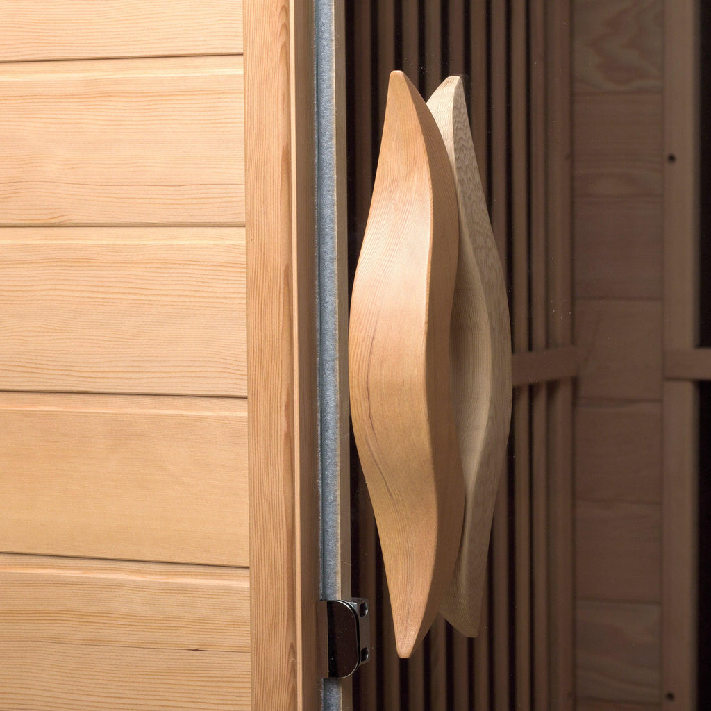 Indoor 2 Person Canadian Hemlock Wooden Infrared Sauna