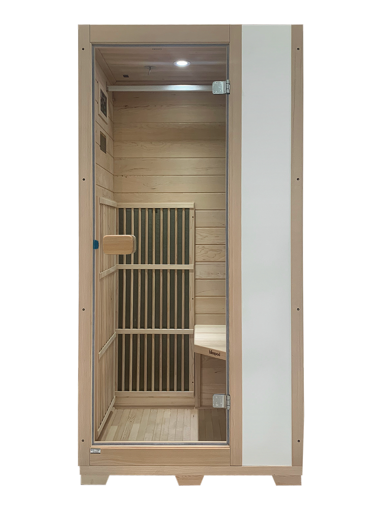 Indoor 1 Person Canadian Hemlock Very Low EMF Far Infrared Sauna