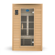 Load image into Gallery viewer, Indoor 2 Person Canadian Hemlock Wooden Infrared Sauna