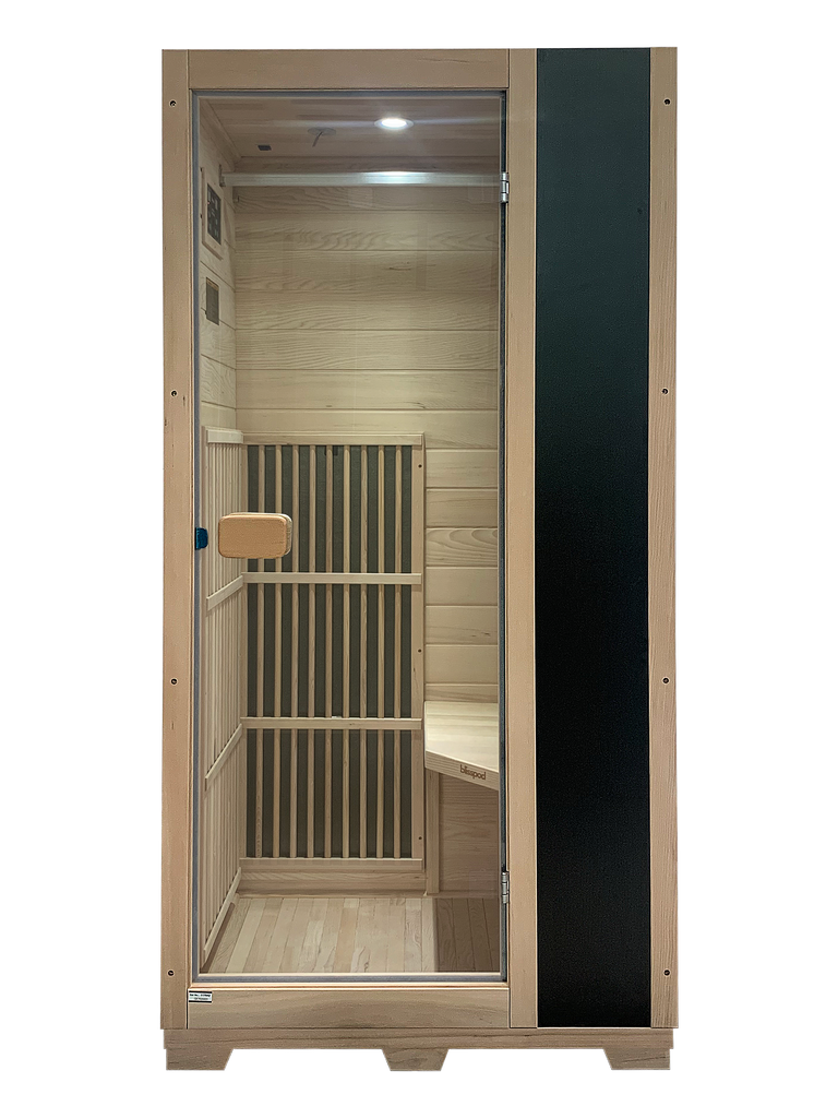 Indoor 1 Person Canadian Hemlock Very Low EMF Far Infrared Sauna