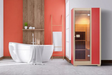 Load image into Gallery viewer, Indoor 1 Person Canadian Hemlock Very Low EMF Far Infrared Sauna