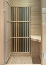 Load image into Gallery viewer, Indoor 1 Person Canadian Hemlock Very Low EMF Far Infrared Sauna