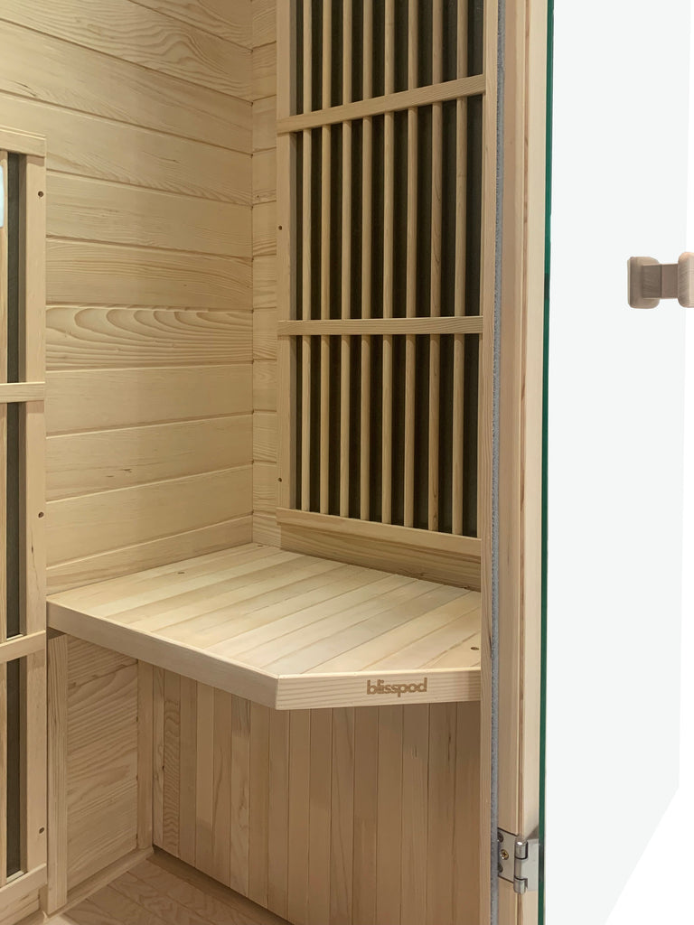 Indoor 1 Person Canadian Hemlock Very Low EMF Far Infrared Sauna