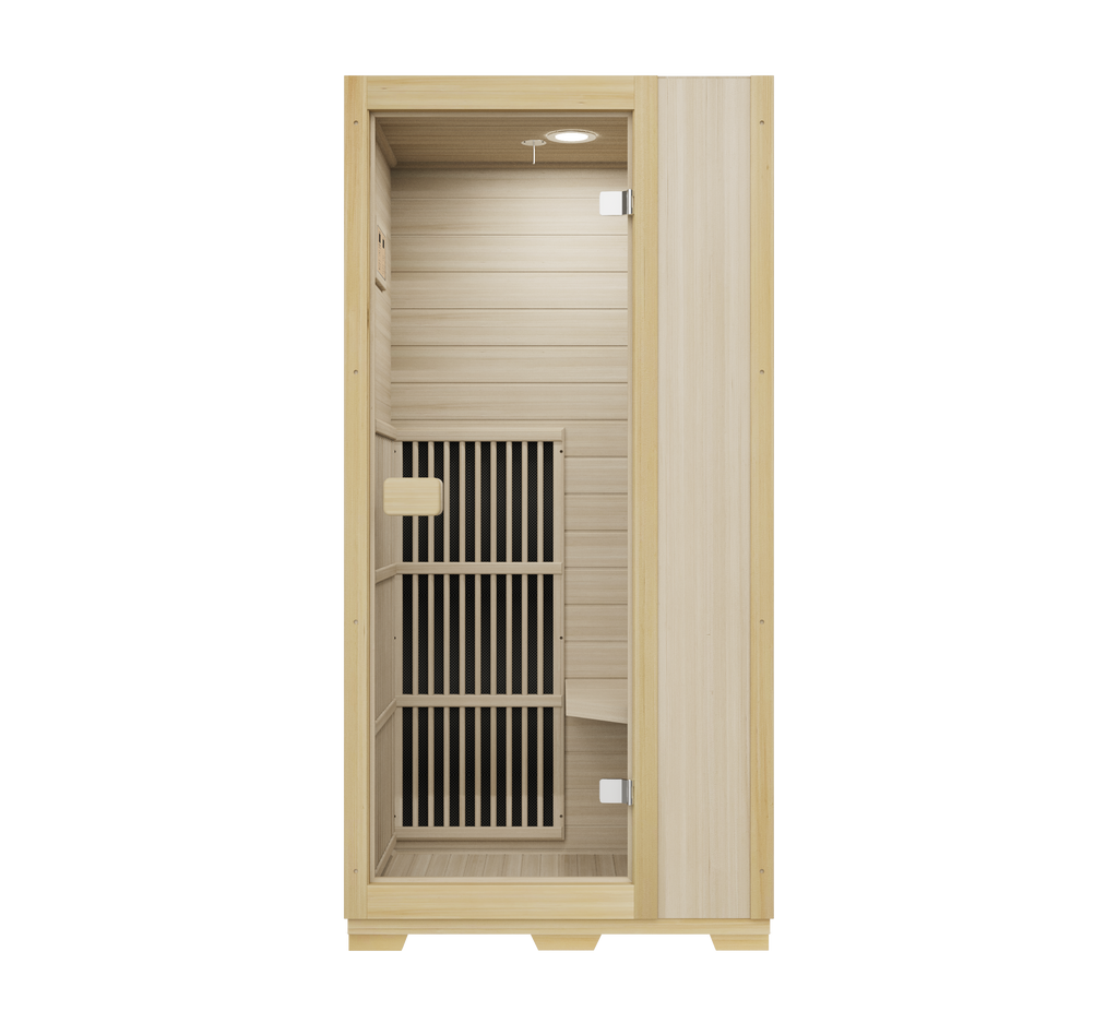 Indoor 1 Person Canadian Hemlock Very Low EMF Far Infrared Sauna