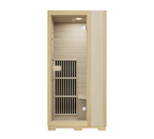 Load image into Gallery viewer, Indoor 1 Person Canadian Hemlock Very Low EMF Far Infrared Sauna