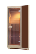 Load image into Gallery viewer, Indoor 1 Person Canadian Hemlock Very Low EMF Far Infrared Sauna