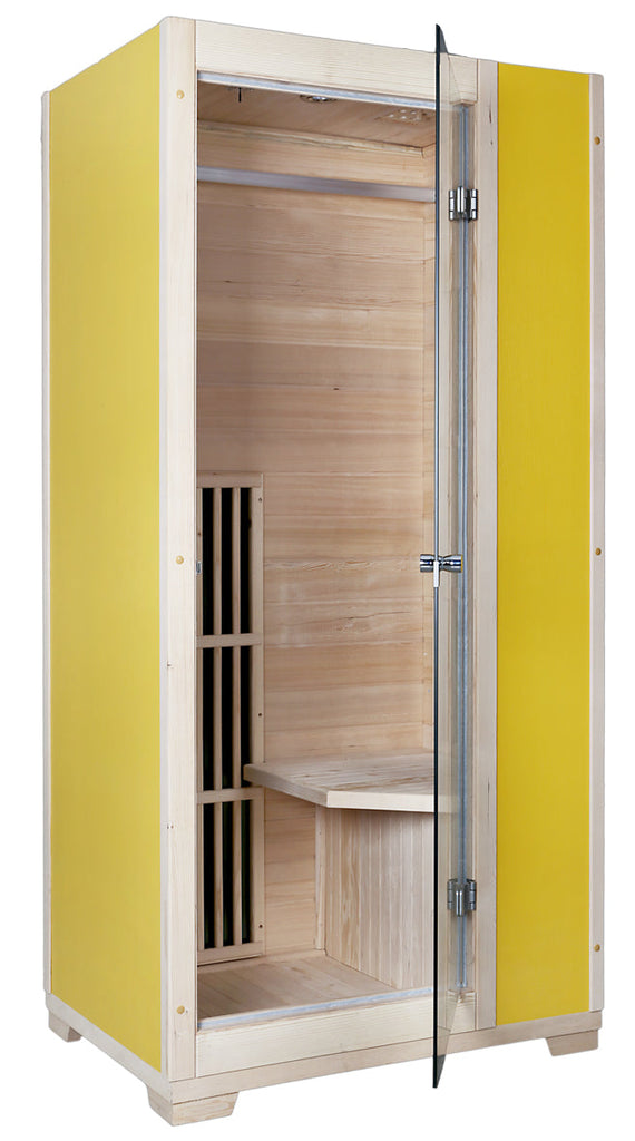 Indoor 1 Person Canadian Hemlock Very Low EMF Far Infrared Sauna