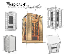 Load image into Gallery viewer, Medical 4™ 2 Person Home Full Spectrum Infrared Sauna
