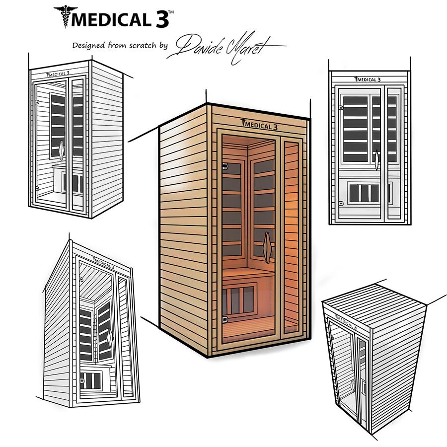 Indoor 1 Person Infrared Full Spectrum Sauna | Medical 3™