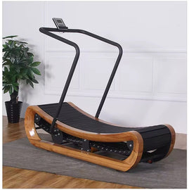 R2000 Handcrafted Solid Wood Curved Resistance Treadmill