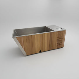 Wood & Steel Cold Plunge Pool With Integrated Chiller/Heater